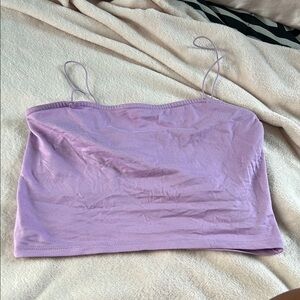 Lavender Spaghetti Strap Crop Top